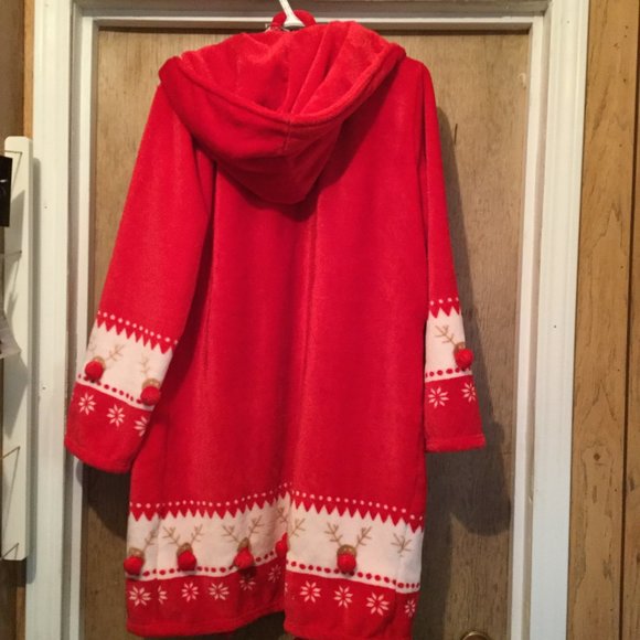 NWT Cynthia Rowley super soft hooded housecoat/robe - Picture 6 of 8